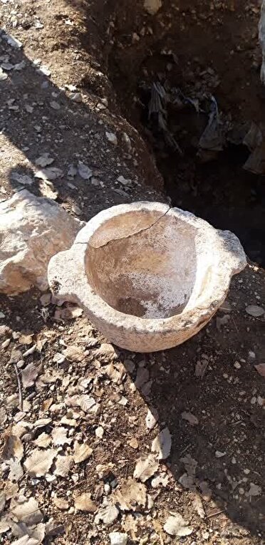 کشف گلدان سنگی دوره ساسانی در یاسوج