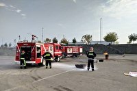 به مناسبت سالروز حادثه پلاسکو؛ اجرای مانور اطفای حریق نیرو‌های آتش نشانی