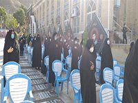 همزمان با دهه مبارک فجر؛ تجدید میثاق بانوان استان با شهدای انقلاب