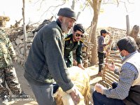 خدمات رسانی گروه جهادی معراج به مناطق لوداب