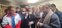 عیادت استاندار از مامور دچار برق گرفتگی