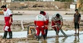 خدمت رسانی هلال احمر به آسیب دیدگان بارش های اخیر