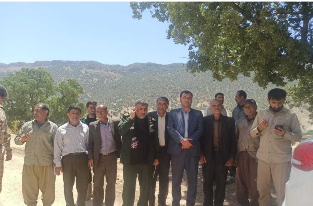حضور فرماندار شهرستان مارگون در مناطق سیل زده مارگون 