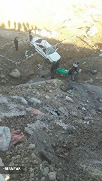 ساعتی پیش؛ یک کشته و دوزخمی براثر واژگونی خودرو در یاسوج